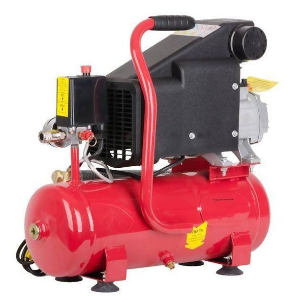 Компрессор 9л, 0.75кВт, 1.0HP, 220В, 8aтм, 160л/мин INTERTOOL PT-0002 PT-0002 фото