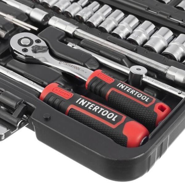 Набір інструментів 1/4 ", 46 од., Cr-V INTERTOOL ET-8046 ET-8046 фото