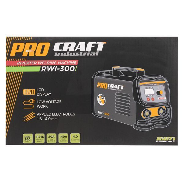 Інверторний зварювальний апарат Procraft industrial RWI300 2026 PC-073005 фото