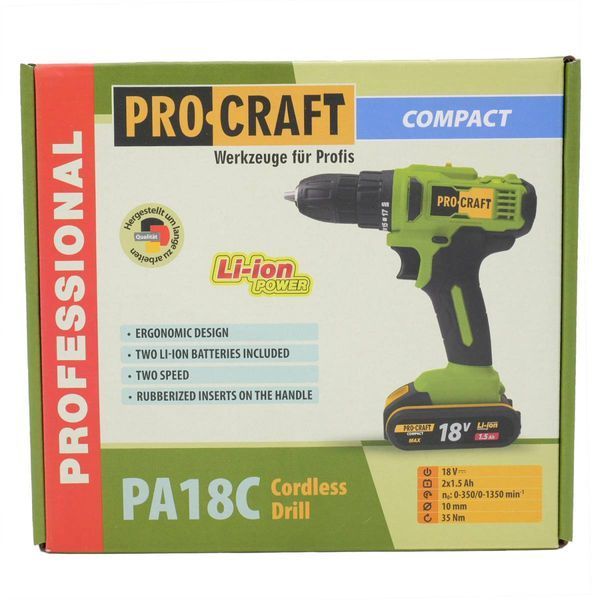 Шуруповерт Procraft PA18C COMPACT PC-001831 фото