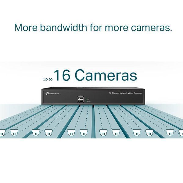 TP-Link IP-Відеорегістратор VIGI NVR1016H 16 каналів, 2xUSB, H265+, 1xHDD, до 10 ТБ VIGI-NVR1016H фото