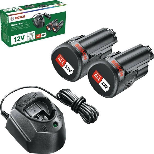 Набір акумуляторів і ЗУ Bosch 2 АКБ 12В, 1.5Аг і ЗУ GAL 1210 CV (1600A01L3E) 1.600.A01.L3E фото