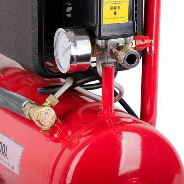 Компрессор 9л, 0.75кВт, 1.0HP, 220В, 8aтм, 160л/мин INTERTOOL PT-0002 PT-0002 фото