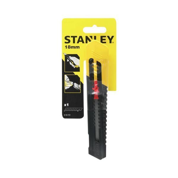 Stanley Нож 18мм сегментированное лезвие 160мм пластиковая серия SM (блистер) (уп.12) 0-10-151 фото