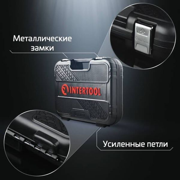 Набір інструментів 1/4 ", 46 од., Cr-V INTERTOOL ET-8046 ET-8046 фото