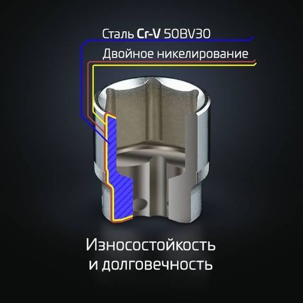 Набір інструментів 1/4 ", 46 од., Cr-V INTERTOOL ET-8046 ET-8046 фото