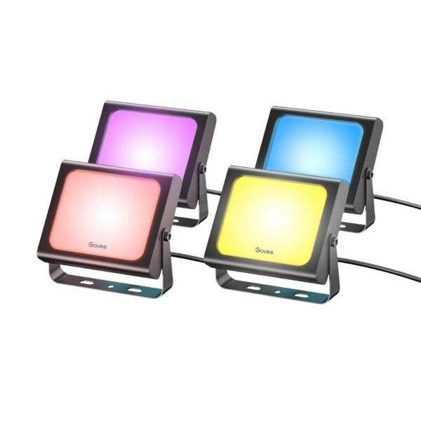 Набор настенных светильников Govee H7060 RGBICWW LED Smart Flood Lights Черный (H7060311) H7060311 фото