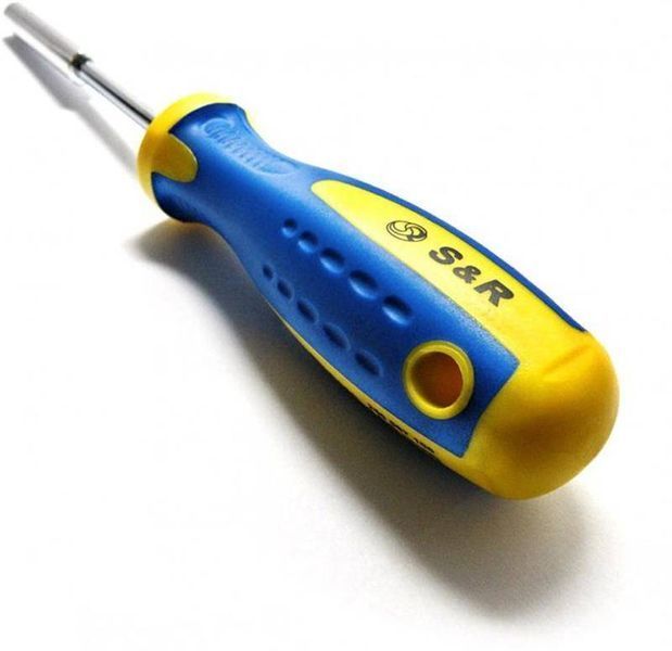 Викрутка-тримач біт S&R 1/4" 100 мм зі змінними бітами 11 шт (250011100) 250011100 фото