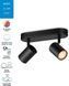 Розумний накладний точковий світильник WiZ IMAGEO Spots 2х5W 2200-6500K RGB Wi-Fi чорний (929002659101) 929002659101 фото 11