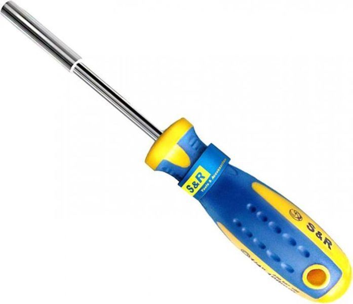 Викрутка-тримач біт S&R 1/4" 100 мм зі змінними бітами 11 шт (250011100) 250011100 фото