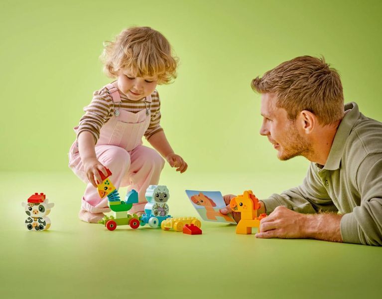 Конструктор LEGO DUPLO My First Поезд животных 19 деталей (10412) 10412 фото