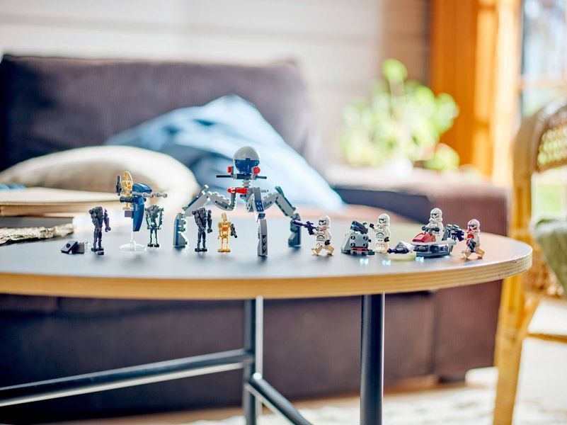 Конструктор LEGO Star Wars Клоны-пехотинцы и Боевой дроид. Боевой набор 215 деталей (75372) 75372 фото