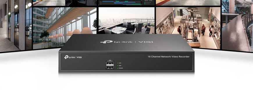 TP-Link IP-Відеорегістратор VIGI NVR1016H 16 каналів, 2xUSB, H265+, 1xHDD, до 10 ТБ VIGI-NVR1016H фото