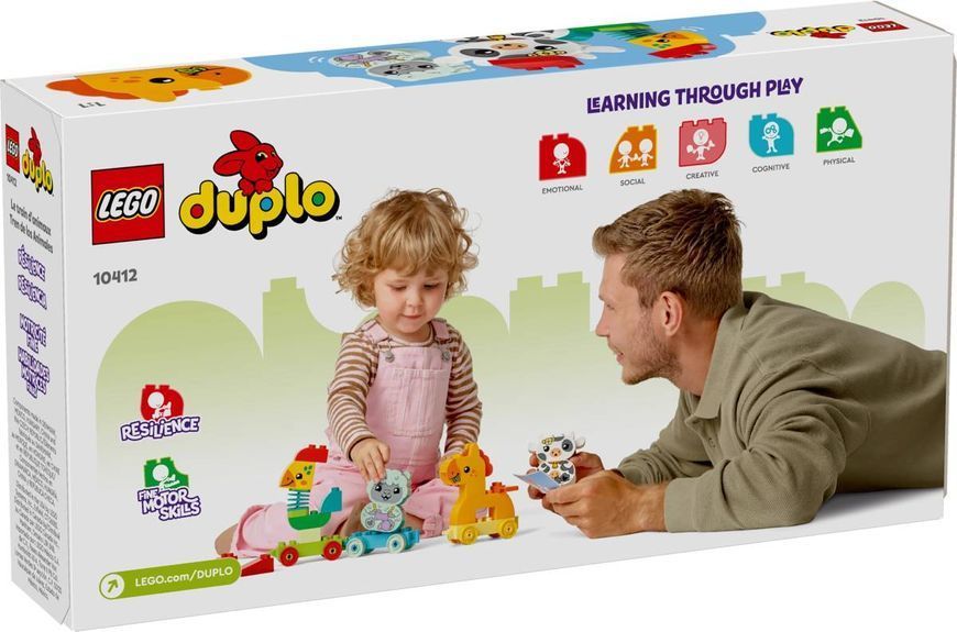 Конструктор LEGO DUPLO My First Поезд животных 19 деталей (10412) 10412 фото