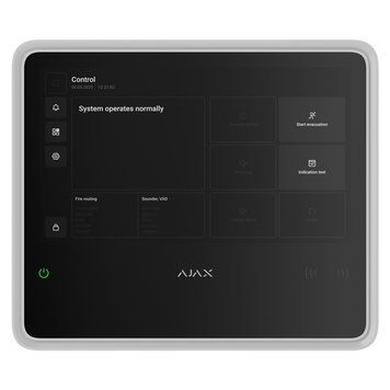 Інтелектуальна пожежна централь Ajax EN54 Fire Hub white, gsm, ethernet, jeweller, EN54, бездротова, білий 000057094 фото