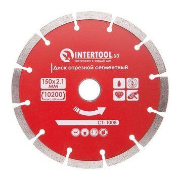 Диск отрезной сегментный алмазный, 150мм, 22-24% INTERTOOL CT-1008 CT-1008 фото