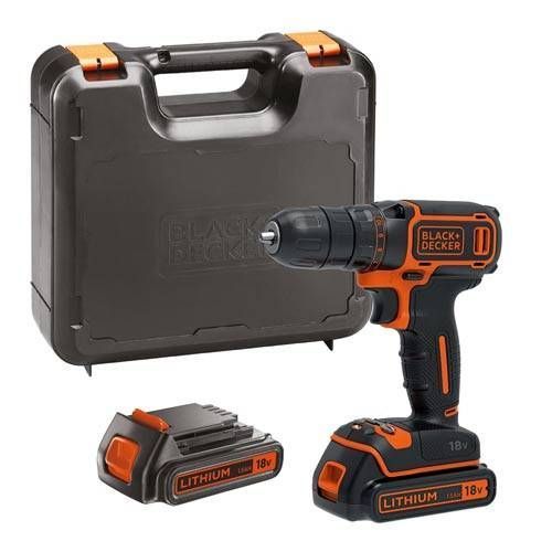 Шуруповерт Black&Decker BDCDC18KB, 18V, 30Нм, Li-Ion, 2ак. BDCDC18KB фото