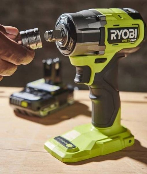Гайковерт ударний акумуляторний RYOBI ONE+ HP RIW18C-0 18 В 2800 об/хв 450 Нм 1/2" 4 швидкості 1.2 кг без АКБ та ЗП (5133005898) 5133005898 фото