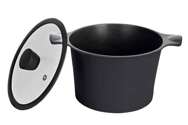 Каструля RINGEL Zitrone Black 24x16.2 см (5.8л) з кришкою (RG-2108-24/2 BL) RG-2108-24/2 BL фото