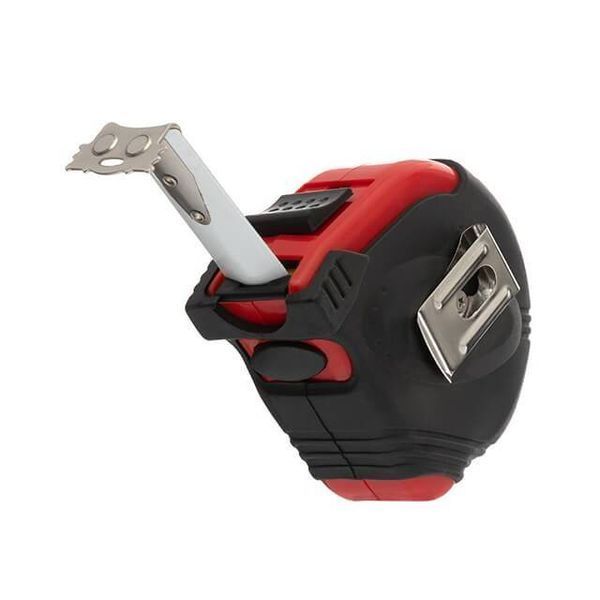 Рулетка з металевим полотном 5 м x 19 мм, три стопора полотна INTERTOOL MT-0105 MT-0105 фото