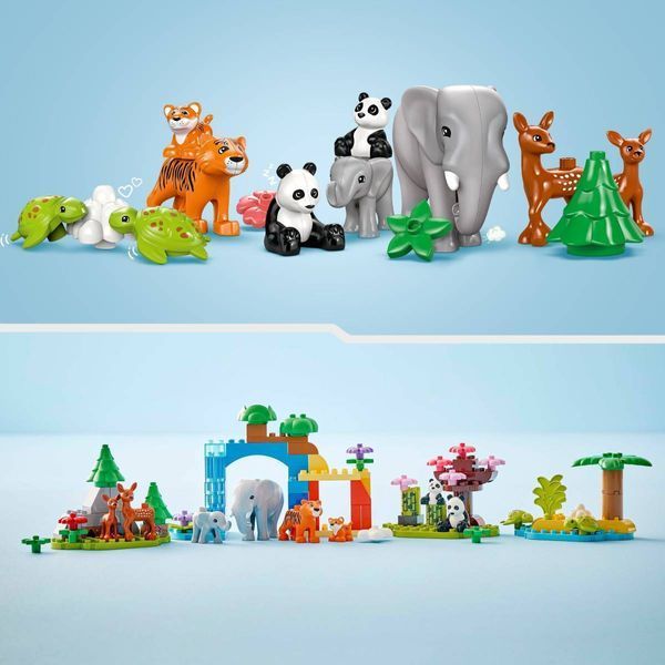 Конструктор LEGO DUPLO Родини диких тварин 3 в 1 92 елементи (10446) 10446 фото