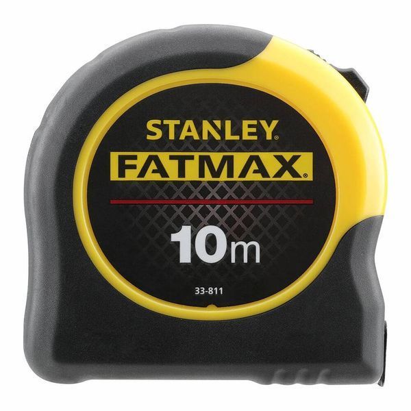 Рулетка вимірювальна FatMax Blade Armor довжина 10 м, ширина 32 мм в корпусі з АВС-пластика STANLEY 0-33-811 0-33-811 фото
