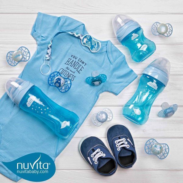 Пустушка симетрична Nuvita NV7067 Air55 Explorer 0m+2шт. (тигр, слон) (NV7067M) NV7067M фото