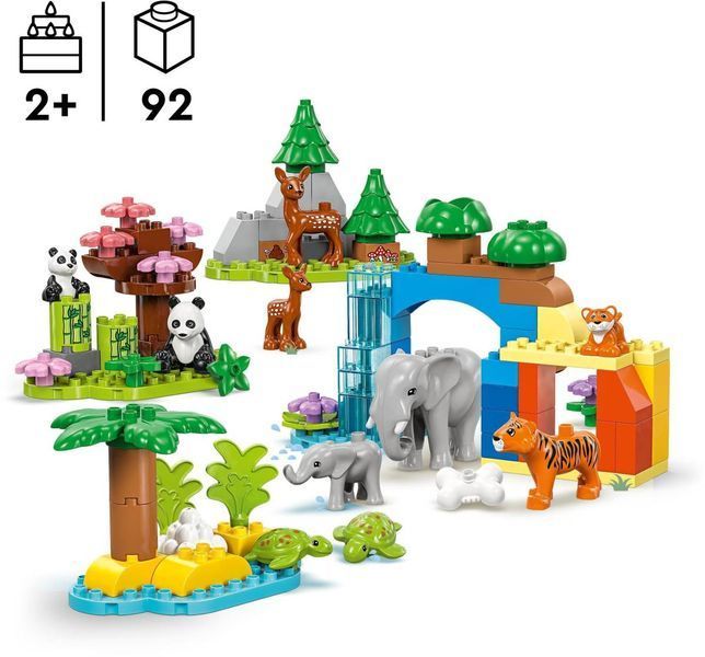 Конструктор LEGO DUPLO Родини диких тварин 3 в 1 92 елементи (10446) 10446 фото