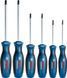 Отвертка Torx Bosch набор 6шт, T10х75, T15х75, T20x100, T25x100, T30x125, T40x125 мм 1.600.A01.V09 фото 1