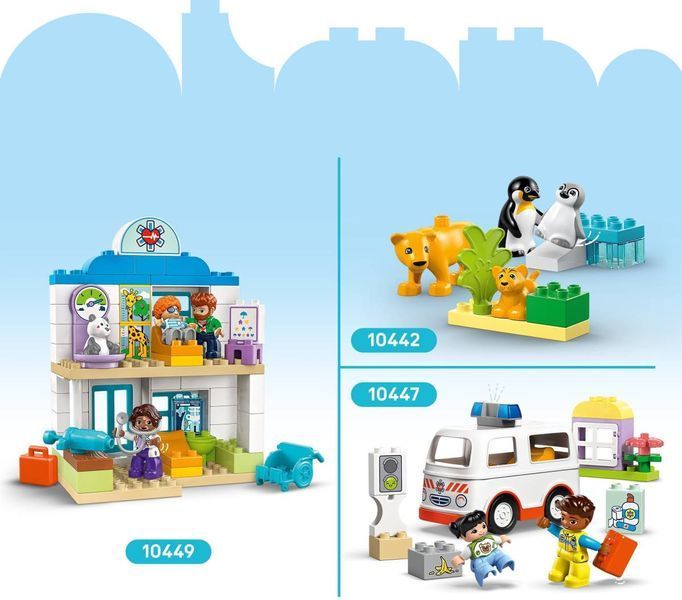Конструктор LEGO DUPLO Родини диких тварин 3 в 1 92 елементи (10446) 10446 фото