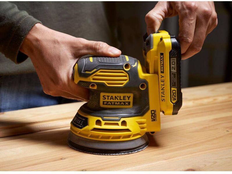 Шліфмашина ексцентрикова акумуляторна безщіткова STANLEY FATMAX SFMCW220D1S SFMCW220D1S фото