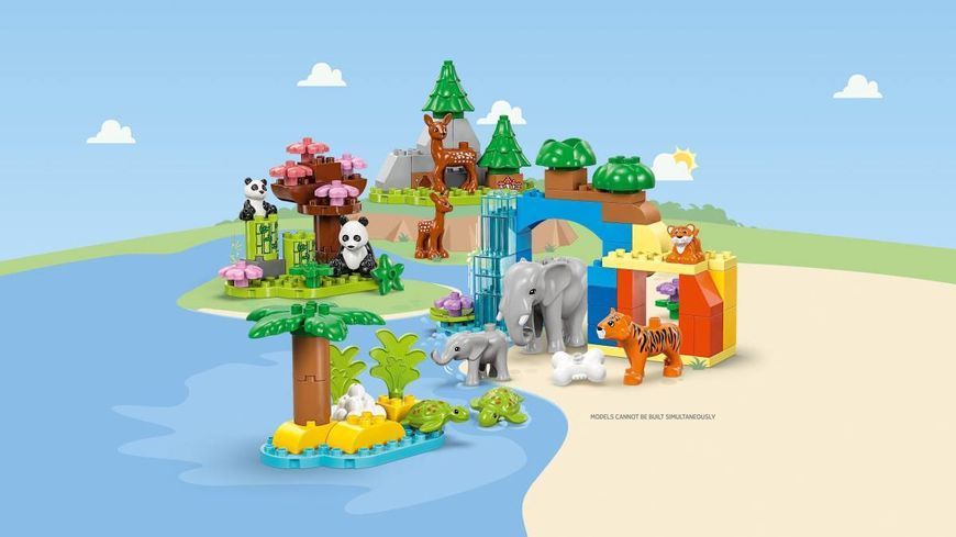 Конструктор LEGO DUPLO Родини диких тварин 3 в 1 92 елементи (10446) 10446 фото