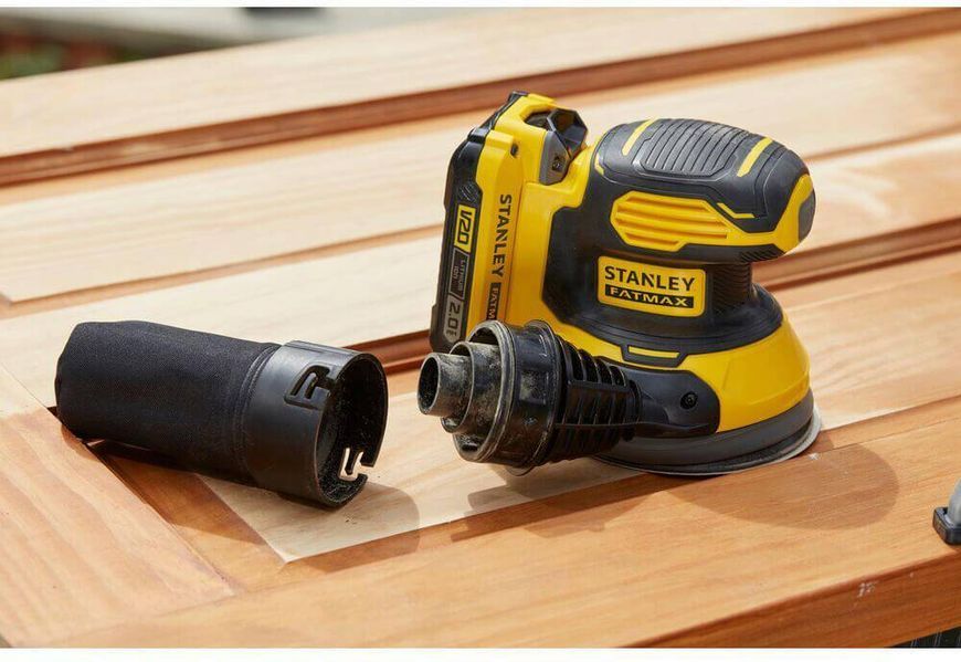 Шліфмашина ексцентрикова акумуляторна безщіткова STANLEY FATMAX SFMCW220D1S SFMCW220D1S фото
