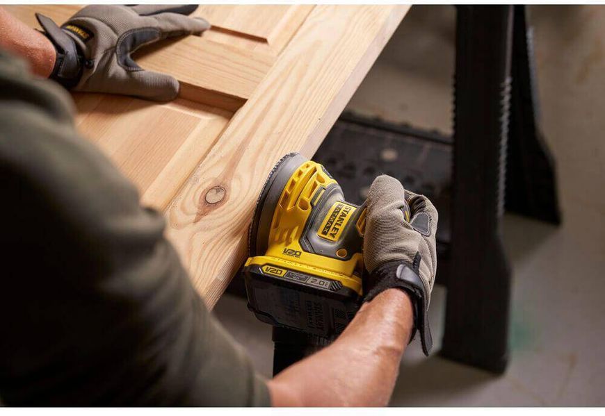 Шліфмашина ексцентрикова акумуляторна безщіткова STANLEY FATMAX SFMCW220D1S SFMCW220D1S фото