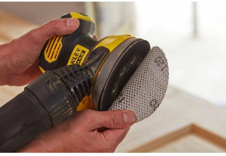 Шліфмашина ексцентрикова акумуляторна безщіткова STANLEY FATMAX SFMCW220D1S SFMCW220D1S фото