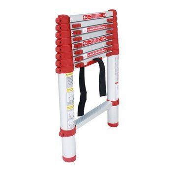 Драбина алюмінієва, телескопічна, 8 сход., 2,60 м, 150 кг INTERTOOL LT-3026 LT-3026 фото