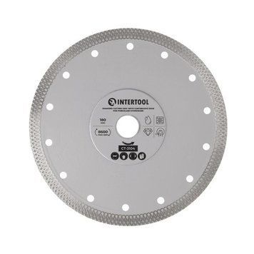 Диск відрізний алмазний Intertool 180 мм (CT-3104) CT-3104 фото