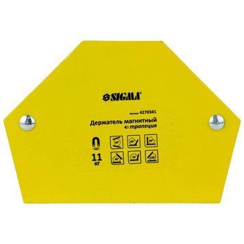 Магніт для зварки трапеція 11кг 78&times;32&times;47&times;28.5мм (30.45,60.90.75.135&deg;) SIGMA (4270341) SG-4270341 фото