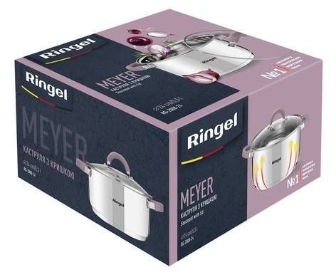 Кастрюля RINGEL Meyer 18 см (2.3 л) с крышкой (RG-2008-18) RG-2008-18 фото