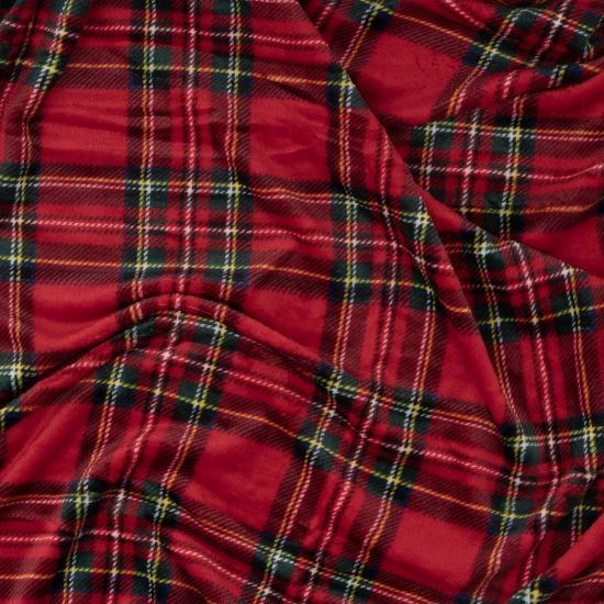Плед Ardesto Christmas Flannel 160х200см, 100% поліестер, клітинка, червоний ART0133PB фото
