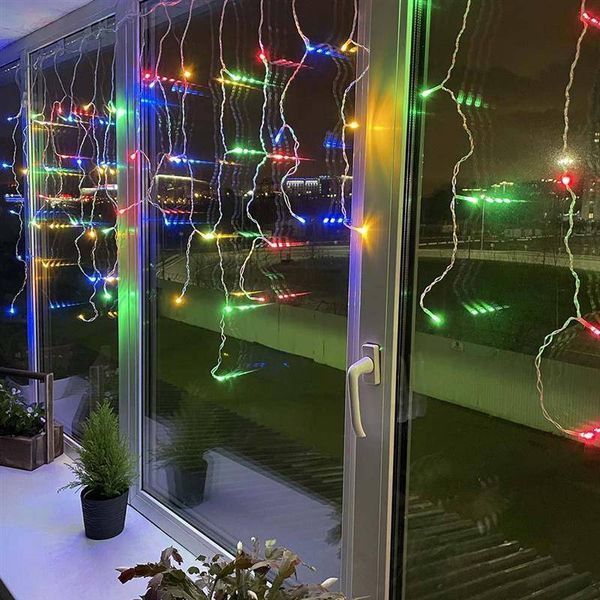 Светодиодная гирлянда ColorWay (CW-GF-100L36VMC) бахрома 100LED, 3м, цветная CW-GF-100L36VMC фото