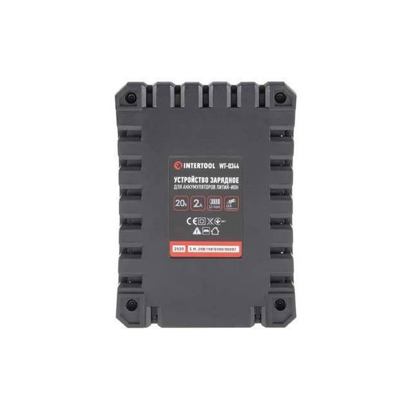 Пристрій зарядний для акумуляторів Li-ion 20 В, струм заряду 2.0 А INTERTOOL WT-0344 WT-0344 фото
