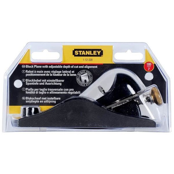 Рубанок торцевої з регулюванням леза STANLEY 1-12-220 1-12-0220 фото