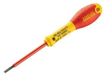 Отвертка Stanley FatMax VDE, плоская, диэлектрическая, SL3.5х75мм 0-65-411 фото