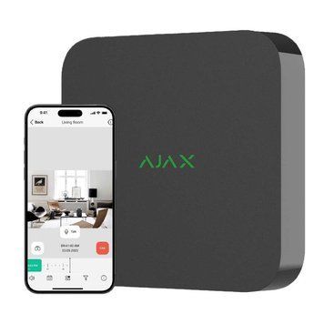 Видеорегистратор Ajax NVR (16ch) (8EU) black Сетевой видеорегистратор 99-00014687 фото