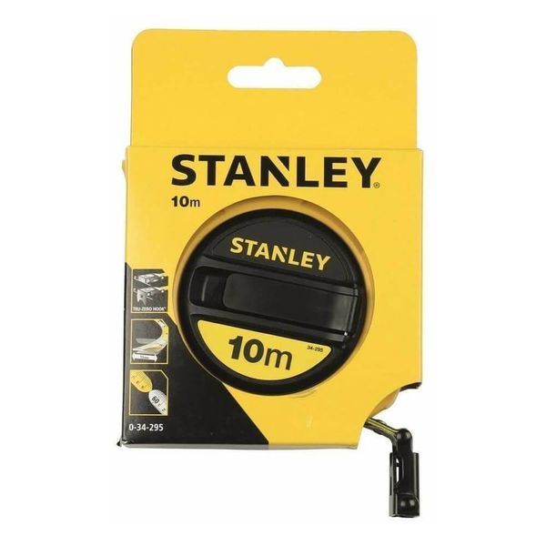 Рулетка измерительная FIBERGLASS длиной 10 м, шириной 12,7 мм, в пластмассовом корпусе STANLEY 0-34-295 0-34-295 фото