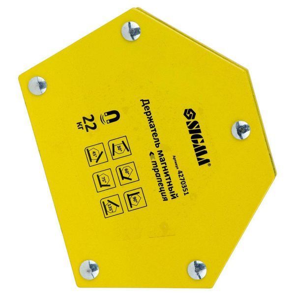 Магніт для зварки трапеція 22кг 90&times;54&times;54&times;43мм (30.45,60.75,90.135&deg;) SIGMA (4270351) SG-4270351 фото