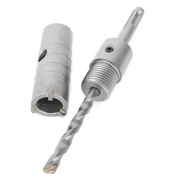 Комплект: Свердло корончастот для бетону 26 мм + Перехідник SDS Plus 100 мм INTERTOOL SD-7026 SD-7026 фото