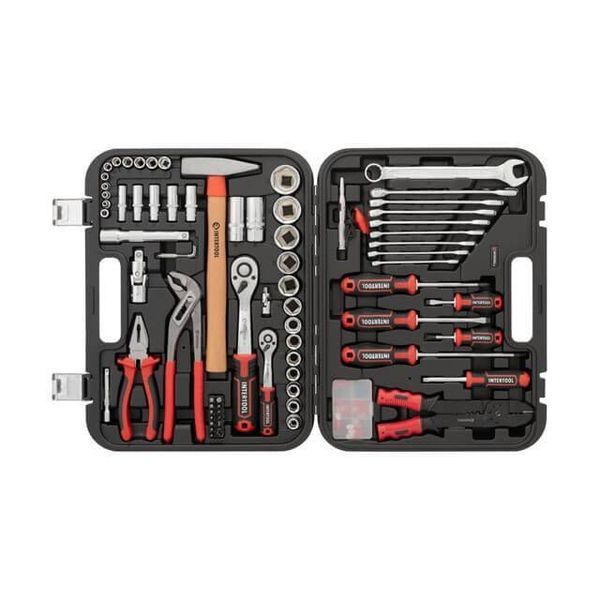 Набір інструментів 1/2 "& 1/4", 100ед., Cr-V STORM INTERTOOL ET-8100 ET-8100 фото