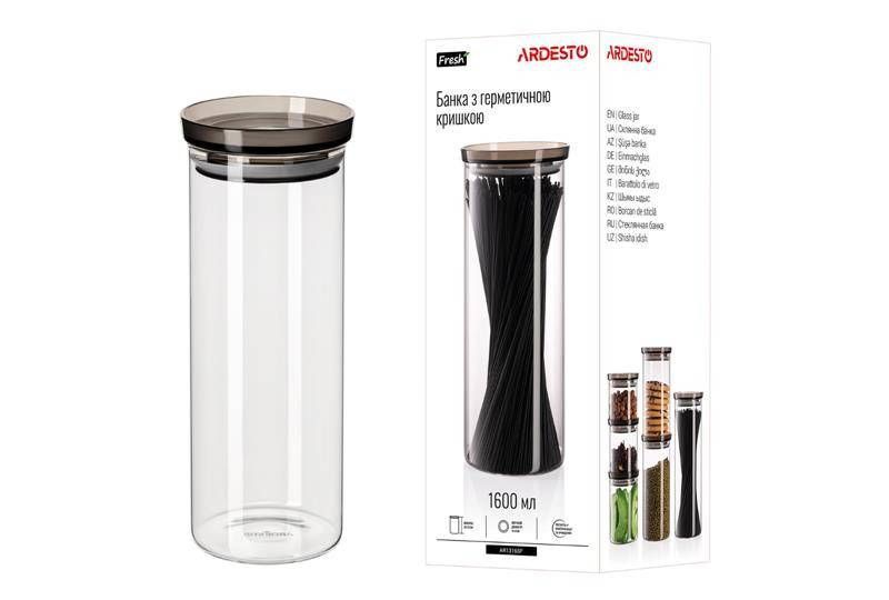 Банка для зберігання Ardesto Fresh, 1600 мл (AR1316SF) AR1316SF фото